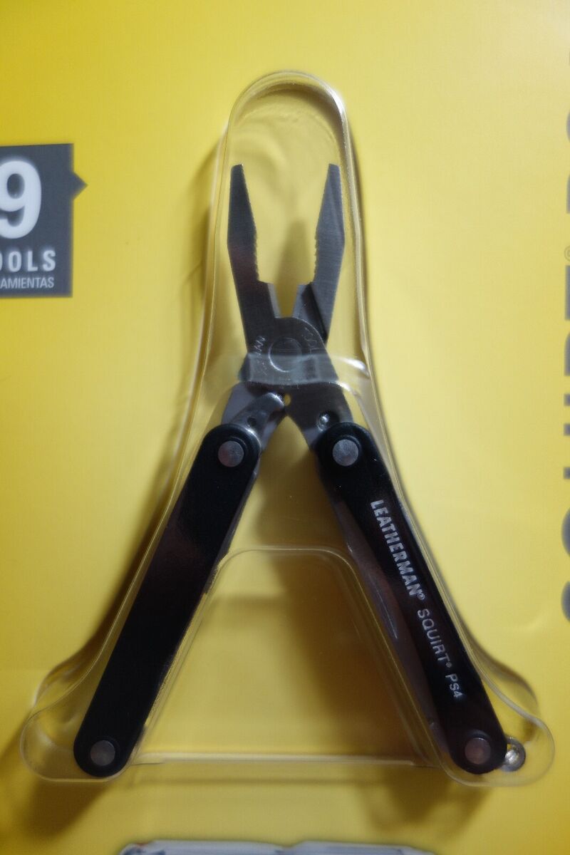 Leatherman Squirt PS4 Black 9-Tool Multi-Tool 831194 Leatherman Squirt PS4 Black 9-Tool Multi-Tool 831194