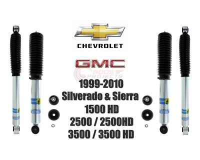 Bilstein B8 5100 Front Rear Shocks For 99-10 Silverado / Sierra 1500HD 2500 3500