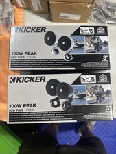 Kicker Motorcycle Handlebar Speaker Chrome Each Box