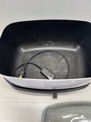 West Bend 4QT Slow Cooker Non Stick Smoky Colored Lid Tested