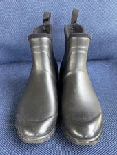 Muck Boot Company Black Rubber Chelsea Rain Boots Women’s 7 Waterproof Ankle 