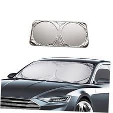 Ziciner Car Windshield Sun Shade with Storage Pouch, Auto Sun Large 63 33.8in