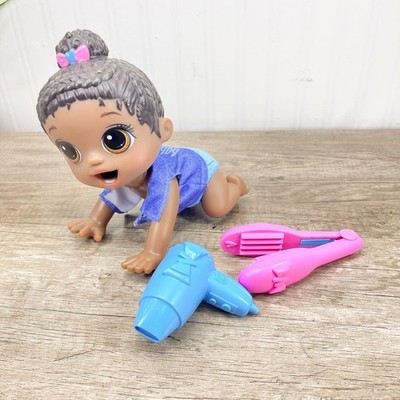 Baby Alive Lil Snacks Doll Poseable Crawling Eating Pretend Toy For Kids
