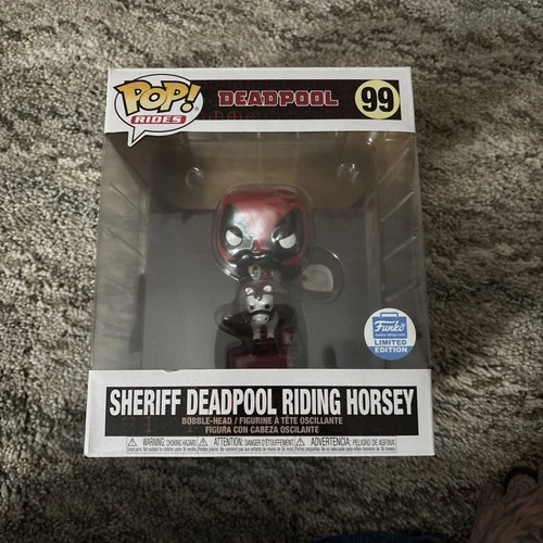 Funko POP Rides #99 Sheriff Deadpool Riding Horsey Exclusive Figure New In Box