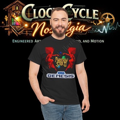 1990 Phantasy Star II Sega Genesis T-Shirt - Retro 16-Bit RPG Graphic Tee