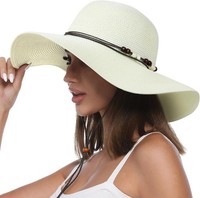 Creekstone Strohhut FüR Damen, Sonnenhut Breite Krempe, Upf 50+ Uv