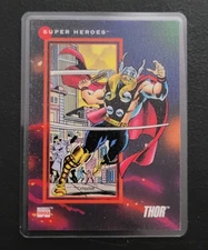 Impel Marvel Universe Superheroes Fridge/Locker/Cabinet Laminated Magnet 1990's