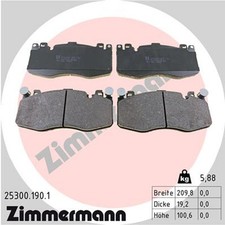 ZIMMERMANN Bremsbelagsatz Scheibenbremse 25300.190.1 f�r BMW X5 F15 F85 X6 F16
