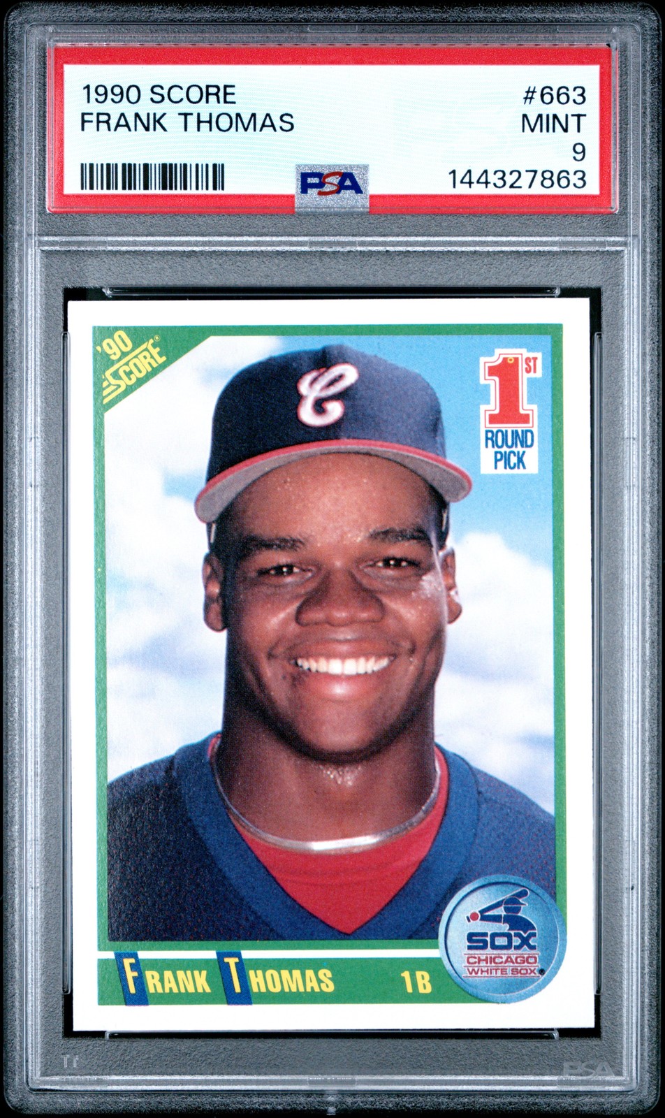 1990 SCORE #663 FRANK THOMAS ROOKIE RC PSA 9