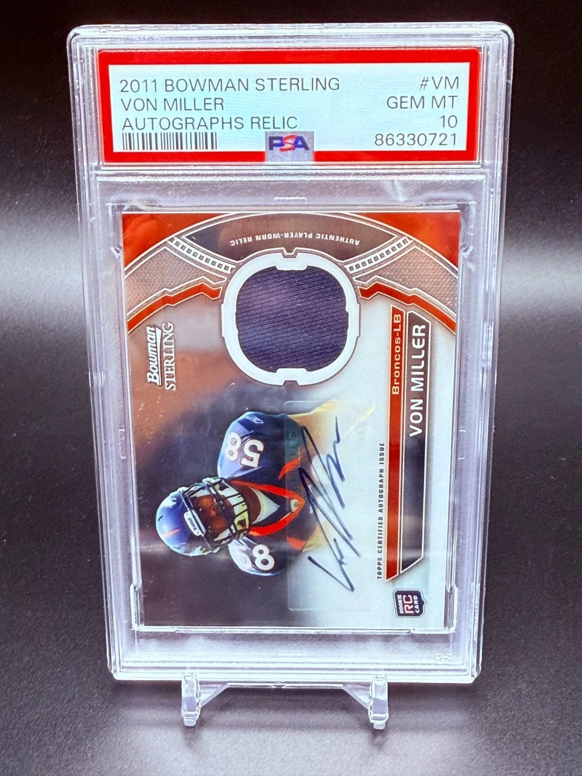 Von Miller Bowman Sterling Autographs Relic #VM Base