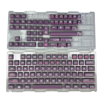 128-Key XDA Profile Keycap Set Full Layout in Cyber Type Gradual Change Color