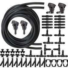 Tubo Lavavetri Auto 2m Universale Kit Riparazione 30 Pz Connettori Tubi Tergicri - Miniatura 1