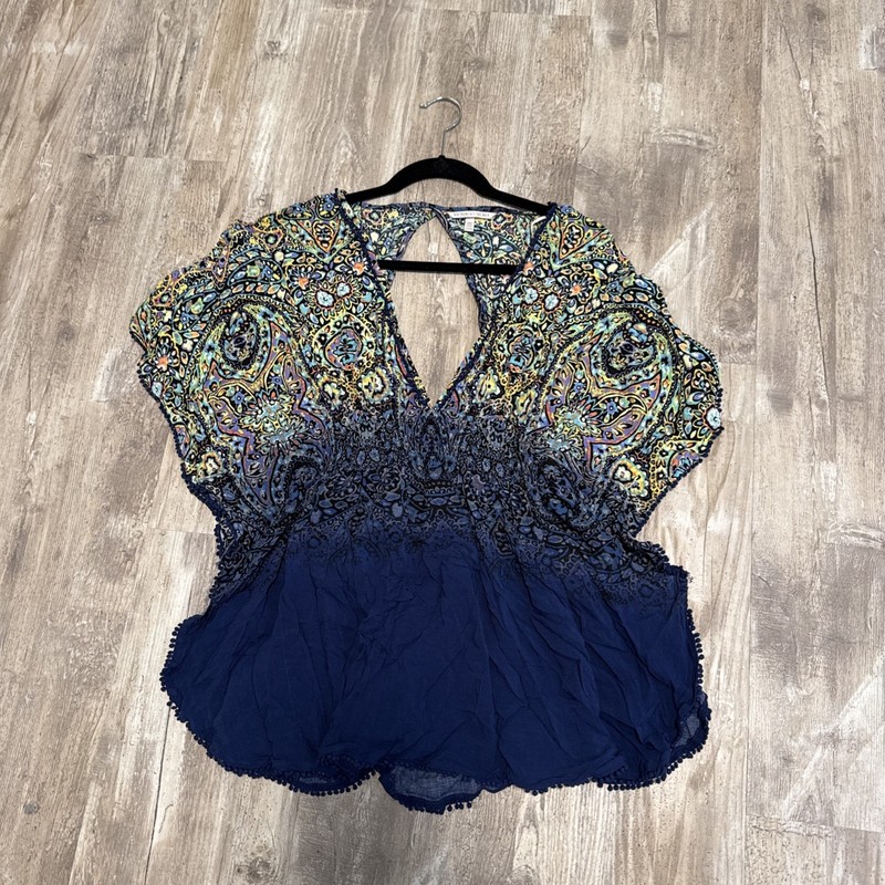 Victoria's Secret Coverup Women's Medium V-Neck Open Back Colorful Beach