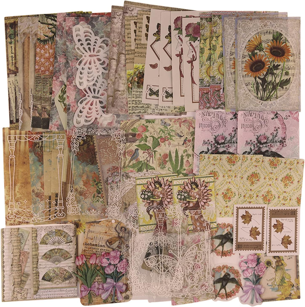 Vintage Scrapbooking Papier Scrapbook Sticker Washi Aufkleber Dekopapier ZubehöR-image
