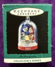 1993 Miniature Hallmark Keepsake Ornament The Bearymores Snow Globe Snowbear #2
