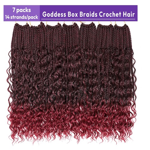 Goddess Box Braids 14 Inch Boho Crochet Braids for Black Women | eBay