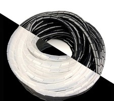 Spiralschlauch | schwarz  transparent | Kabel...