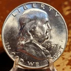 BU 1957 D Franklin Half Dollar UNCIRCULATED 90% Silver