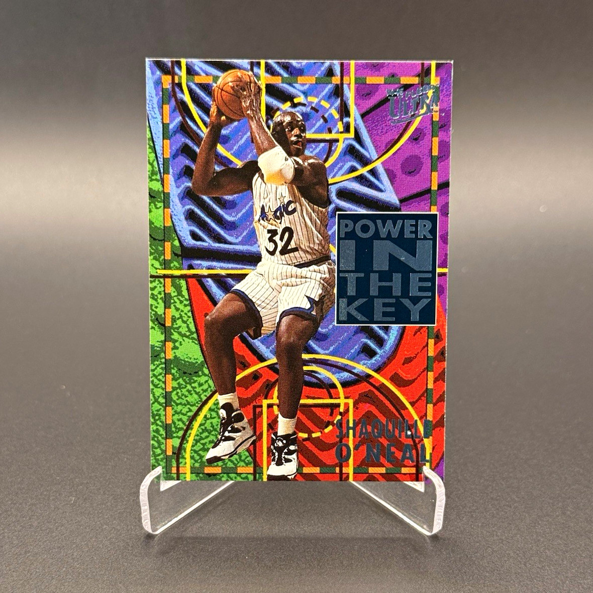 Fleer Ultra 1994-95 Power In The Key Shaquille O'Neal Magic Insert #7/10