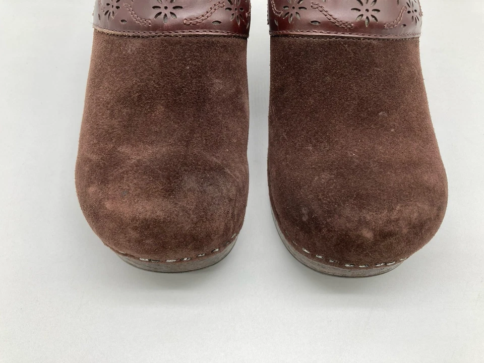 Zuecos de cuero marrón Dansko Pavan cómodos zapatos sin cordones para mujer EU36 US5/6 Foto 4 de 4