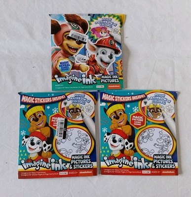 Imagine Ink Magic Ink Pictures & Sticker: Nickelodeon Paw Patrol (3X/USED)