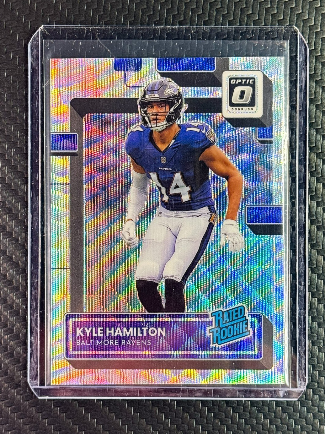 Kyle Hamilton 2022 Donruss Optic Rated Rookie Wave Prizm /300 #238 Ravens RC