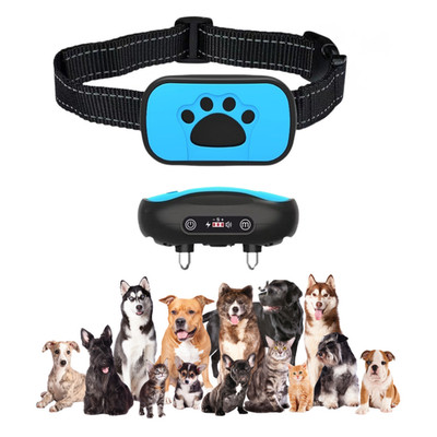 Anti-Bell Halsband Ultraschall Vibration Hund Erziehung Training Human 7 Stufen