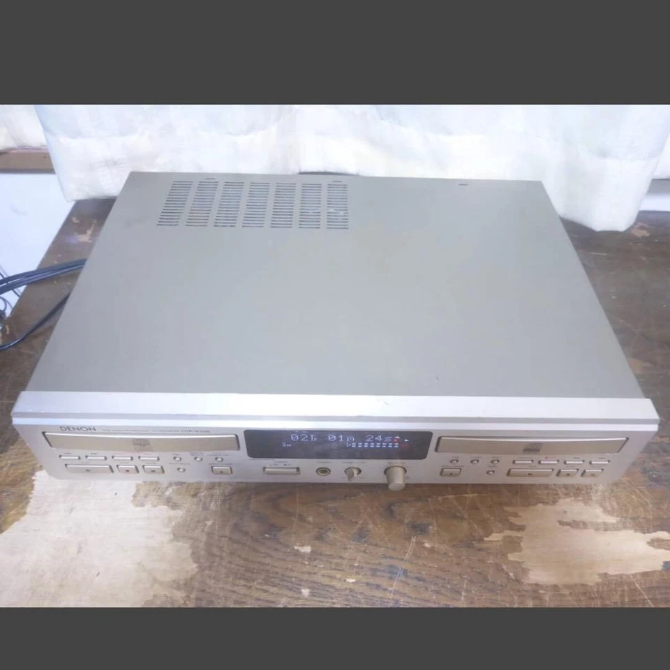 Denon CDR-W1500 CD Recorder Dual Deck CD-RW Dubbing Optical In/Out Tested Japan - Image 3 of 4
