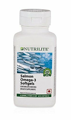 Amway Nutrilite Salmon Omega-3//Pure Herbal//60 caps//100% Genuine - Fresh Stock