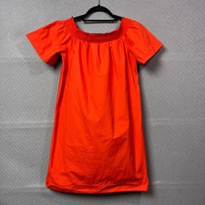 J Crew Dress Womens 4 Orange Bohemian Chic City Cottagecore Midi Casual
