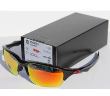 Brand New Oakley Flak Beta Sunglasses 214 Black Ruby Iridium Polarized Lens