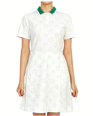 J.Lindeberg Größe M 12 14 Katherine Golf KLEID + Shorts weiß Kugeldruck 165 £