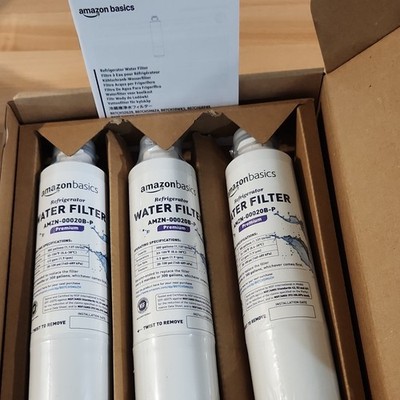 AmazonBasics AMZN-00020B-P GE RPWF Refrigerator Water Filter 3-Pack 300 gal