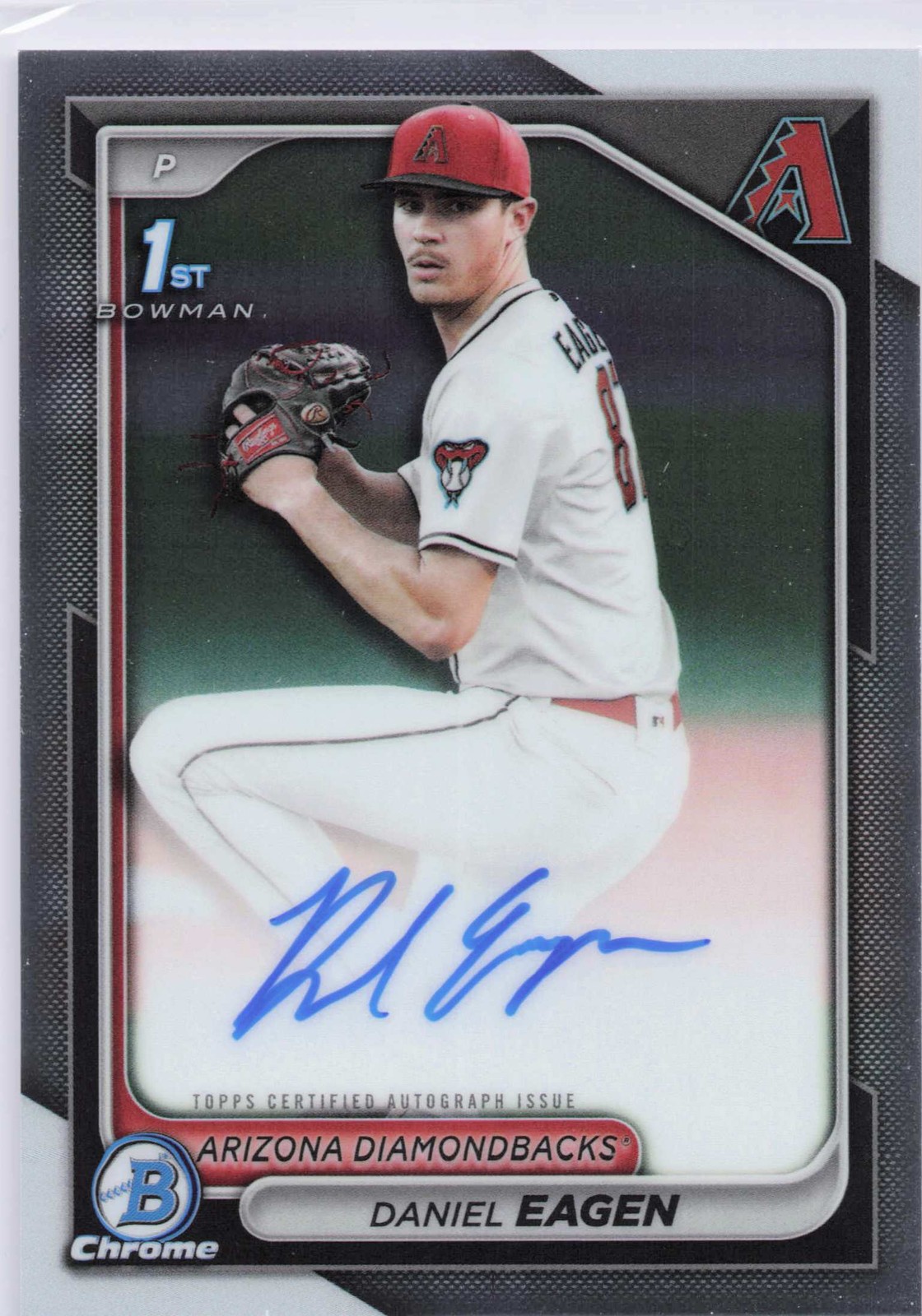 Daniel Eagen 2024 Bowman Draft #CPA-DE Chrome Prospect Autographs Auto