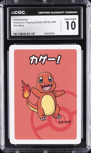 2019 POKEMON PLAYING CARDS JPN OLD MAID CHARMANDER CGC 10 GEM MINT