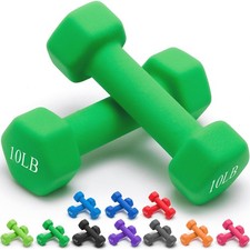 Weights Dumbbells 10 Colors Options Compatible Fitness Neoprene Dumbbell Weig...