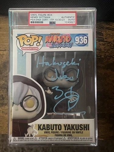 Funko Pop! Signed Kabuto Yakushi #936 - Naruto Shippuden (PSA Certified/Sealed)