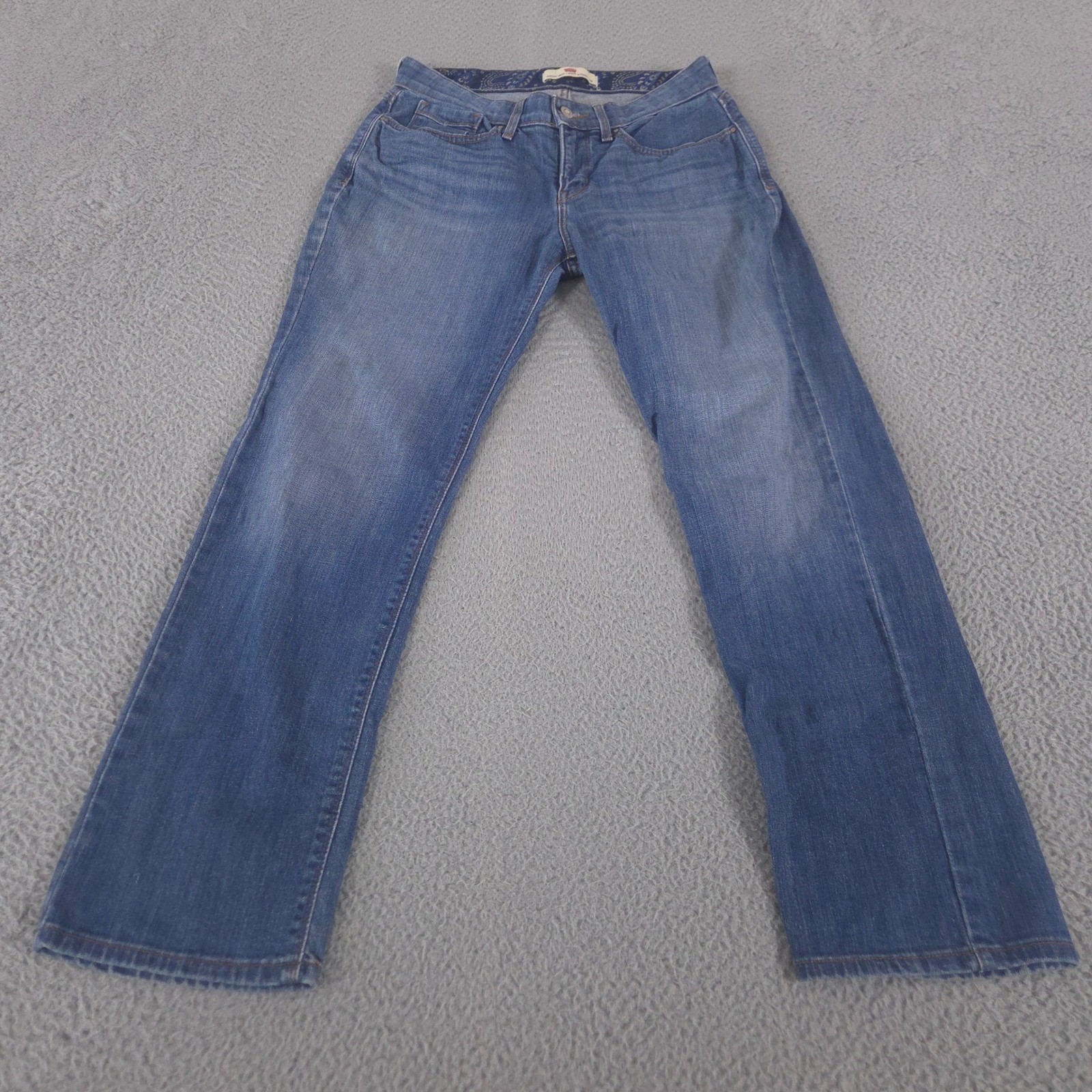 Levi's Jeans Women 8M Blue 525 Perfect Waist Straight Leg Stretch Medium Wash
