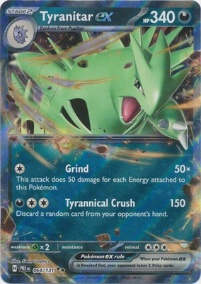 #ad #ad UR 01 Holo Tyranitar ex 064 131 Double Rare SV: Prismatic Evolutions $3.79