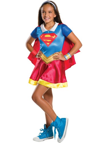 Rubie's Official DC Super Hero Girl's Supergirl Costume, Kids Fancy Dress - Picture 2 of 9