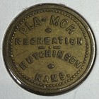 Kansas, Hutchinson Pla-Mor Recreation Brass 5¢ Token 16314 — photo 1