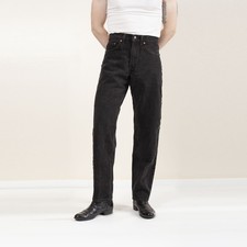 Vintage 90s Levi's 550 Jeans Black Relax Tapered Fit 31x32 30x31 