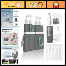 4-in-1 Travel Dispenser Bottle Set, TSA Appro...