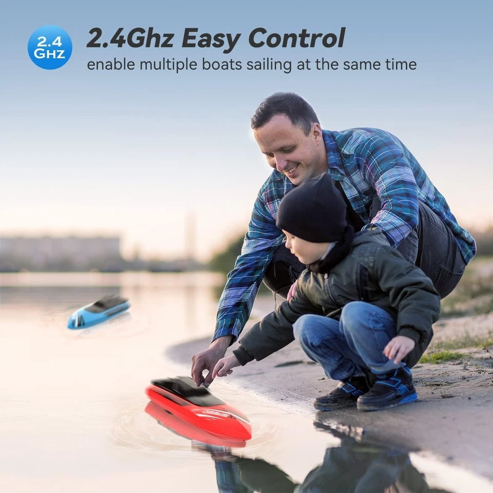 2.4GHz Remote Control Racing Boats for Kids - Perfect Gift for Outdoor Fun! - Image 4 of 4