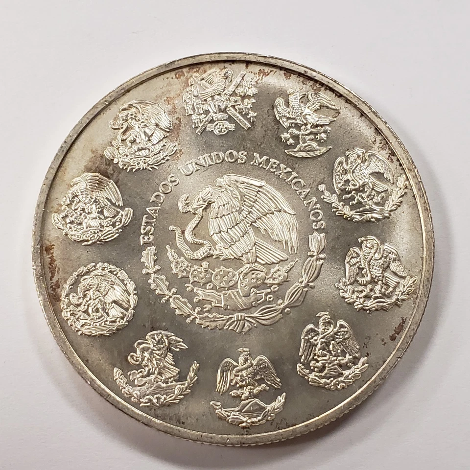 2000 Mo Mexico Libertad Onza 1 oz .999 Silver BU - Colorized - SKU-Q2402 - Image 2 of 4