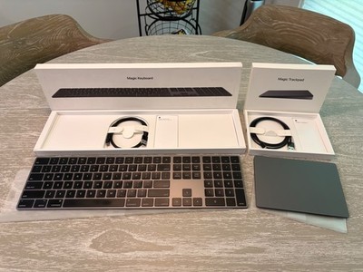 Apple Magic Wireless Keyboard (A1843) and Magic Touchpad 2 (A1535), Space Gray