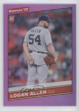 2020 Panini Donruss Retro 1986 Variations Holo Purple Logan Allen Rookie RC 07rd