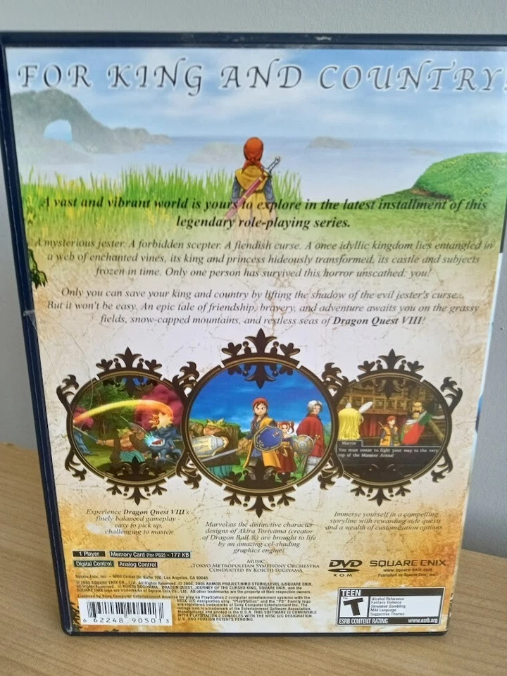 Dragon Quest VIII - Playstation 2 CIB TESTED BLACK LABEL (Healer Plush Not Inc) - Image 4 of 4