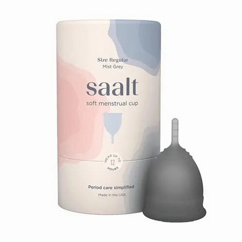 Mist Grey Regular Soft Menstrual Cup 1 Count by Saalt
