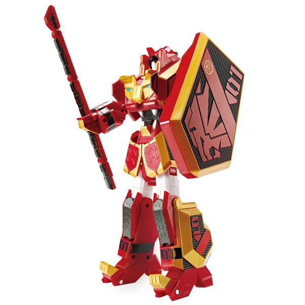 YOUNG TOYS GEO MECHA BEAST GUARDIAN 01 LEO KHAN RED LION TRANSFORMER ROBOT  - Image 2 of 4